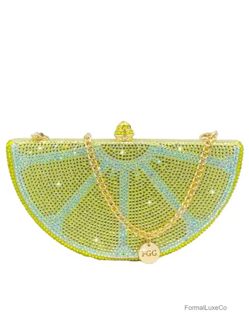 Mini Fruit Rhinestone Clutch Purse, Fits iPhone Pro, Crystal Evening Bag for
